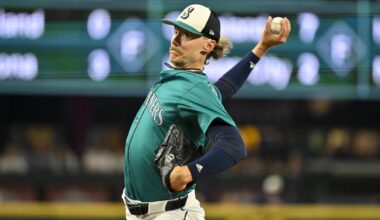 Bryce Miller placed on the 15-day IL with elbow issues once again, Logan Evans called up to start Tuesday for Mariners