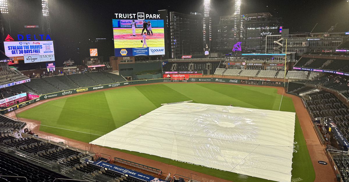 Atlanta Braves vs. Phillies rain delay updates