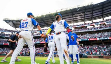 Riley moved up to third spot in the lineup, Ozuna dropped to fifth