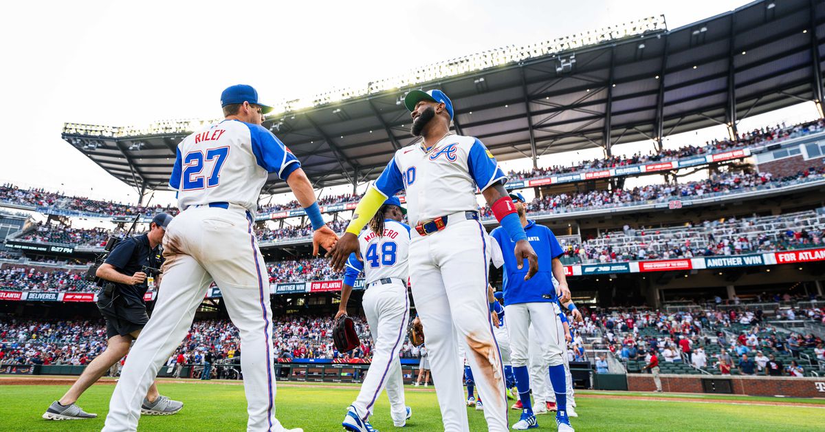 Riley moved up to third spot in the lineup, Ozuna dropped to fifth