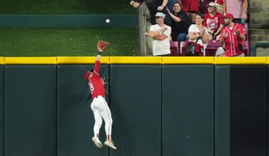 TJ Friedl’s game-saving, game-ending catch is the Reds play of the week