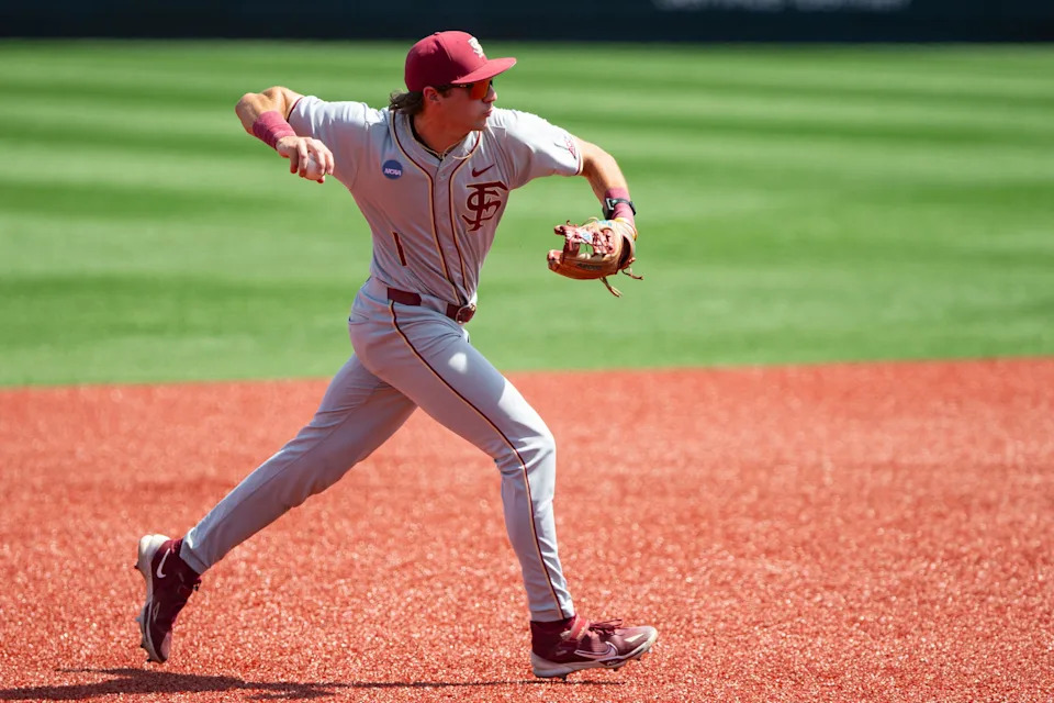 Florida State's Alex Lodise in the NCAA super regionals.