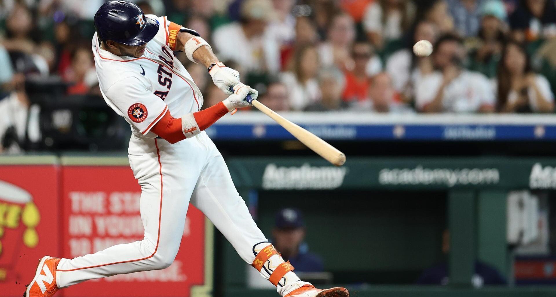 Caminero hits 2 of Tampa Bay's season-high 5 homers as Rays rout Astros 16-3