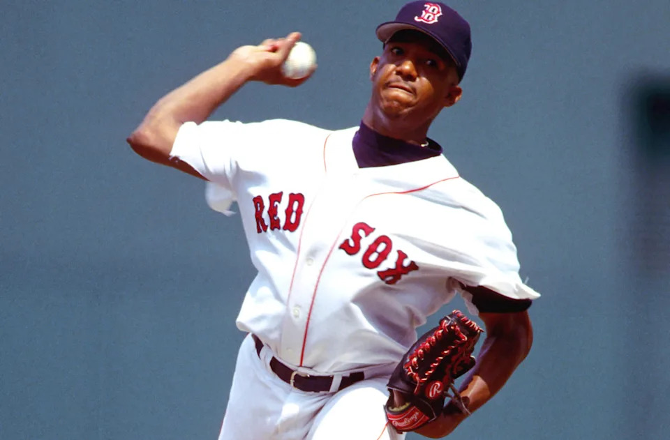 Boston Red Sox pitcher Pedro Martínez in 1998RVR Photos-Imagn Images