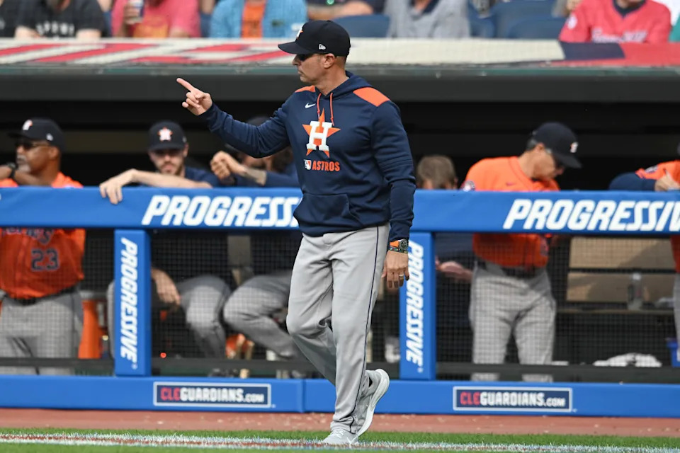 Houston Astros manager Joe Espada.© Ken Blaze-Imagn Images