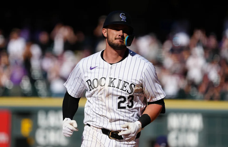 Colorado Rockies outfielder Kris Bryant (23).Ron Chenoy-Imagn Images