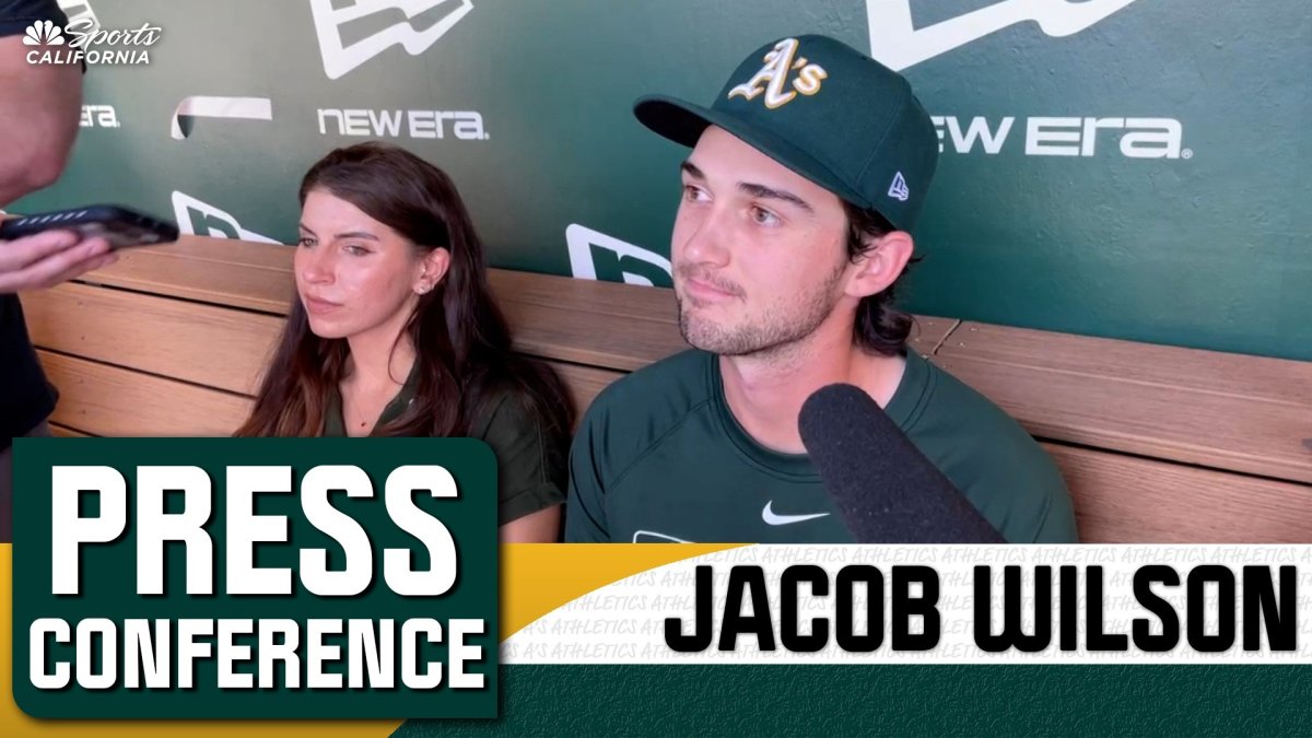 Jacob Wilson describes his hitting routine, tough at-bat vs. Logan Webb – NBC Sports Bay Area & California