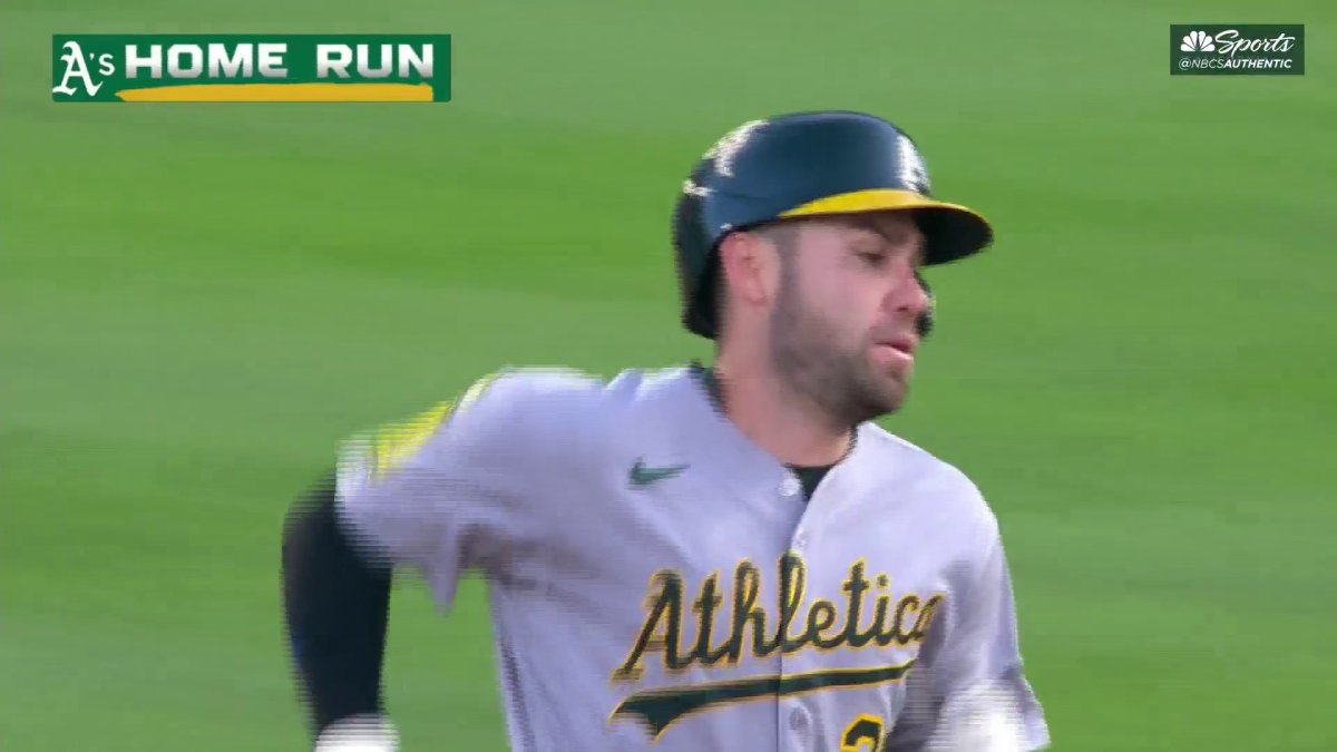 Austin Wynns blasts solo home run to level score in Athletics-Royals – NBC Sports Bay Area & California