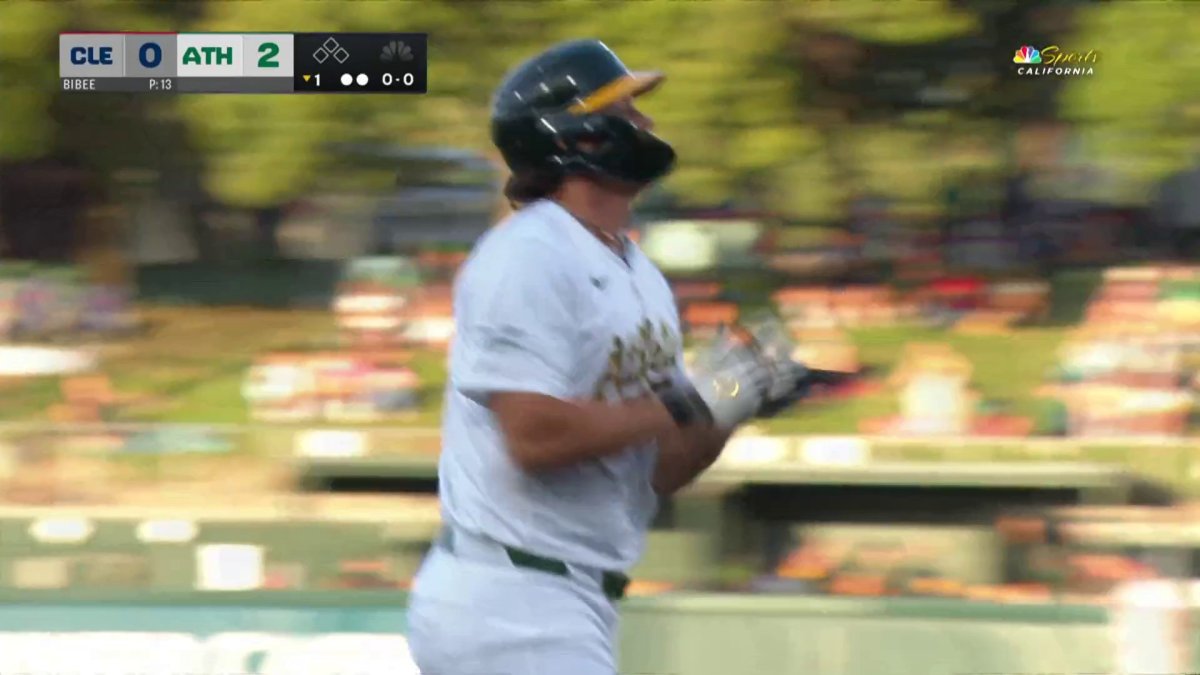 Nick Kurtz stays hot for Athletics with two-run homer vs. Guardians – NBC Sports Bay Area & California