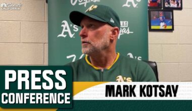 Mark Kotsay explains Athletics’ base-running mistakes in loss – NBC Sports Bay Area & California