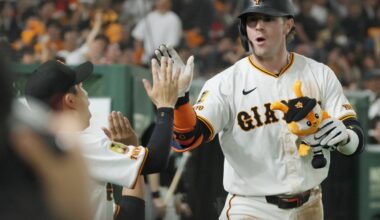 Giants' Trey Cabbage not weighed down by pressure to replace Kazuma Okamoto