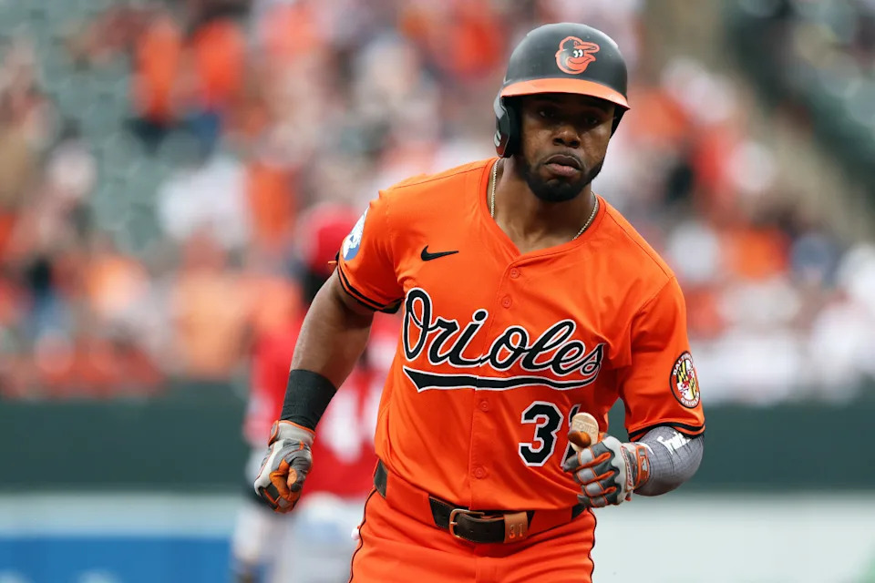 Baltimore Orioles outfielder Cedric Mullins (31) rounds the bases after hitting a home run during the first inning against the Cincinnati Reds at Oriole Park at Camden Yards.Daniel Kucin Jr&period;-Imagn Images