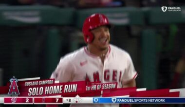 Trout hits tying homer and Newman adds 3-run shot in 7th as Angels beat Nationals