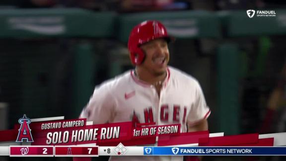 Trout hits tying homer and Newman adds 3-run shot in 7th as Angels beat Nationals