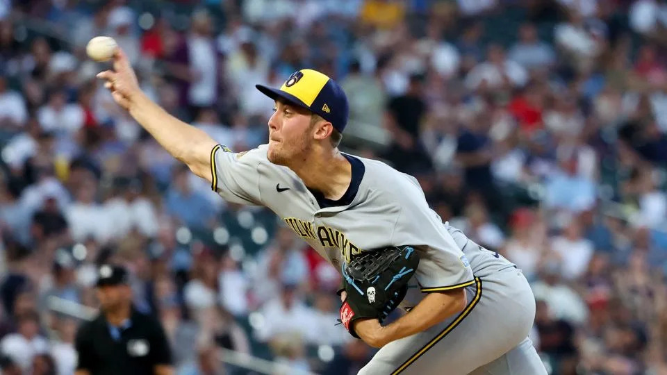 Jacob Misiorowski threw all eight of the fastest pitches at the 2022 MLB Draft Combine workout. - Ellen Schmidt/Getty Images