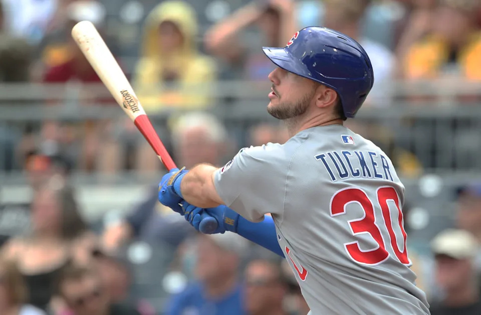 Chicago Cubs right fielder Kyle Tucker (30) hits a solo home run against the Pittsburgh Pirates during the fifth inning at PNC Park.Charles LeClaire-Imagn Images