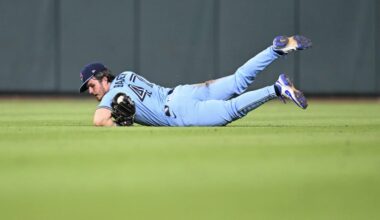 The Toronto Blue Jays pull Addison Barger from the lineup with bad news