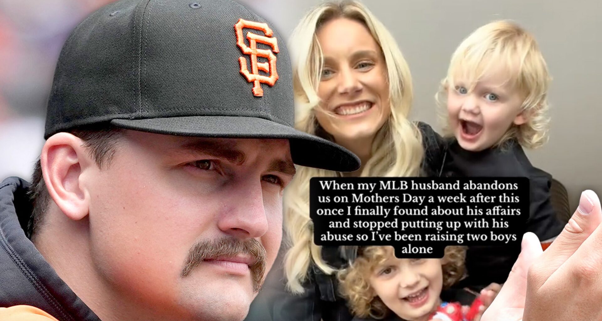Giants Pitcher Sean Hjelle Accused of Abuse, Abandoning Family By Wife