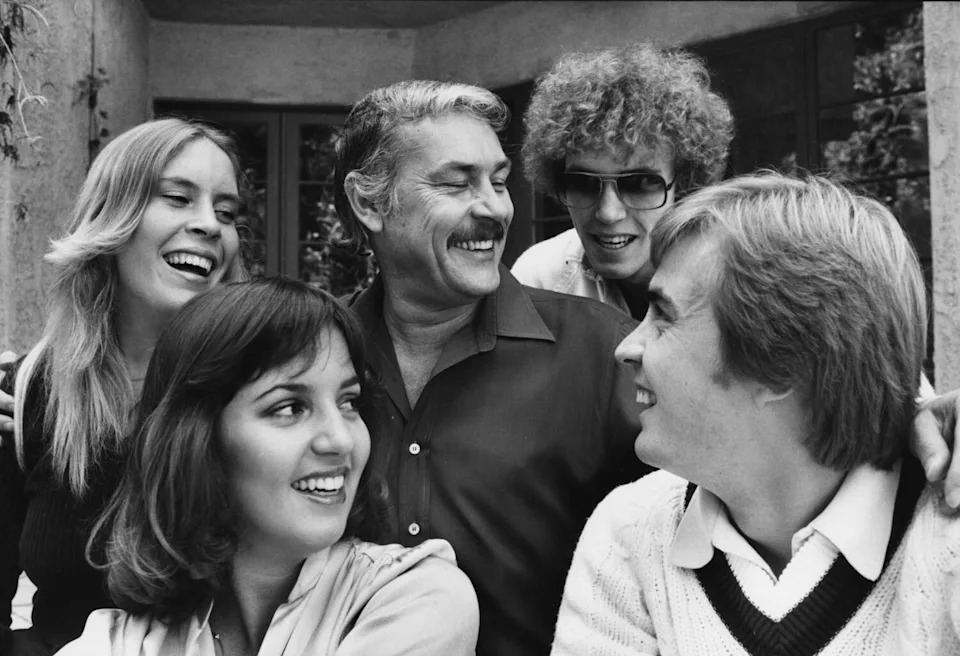 Lakers owner Jerry Buss with children Jeanie, Johnny, Jim and Janie in 1979.