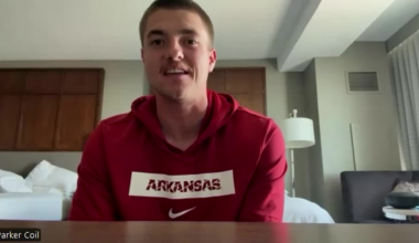 Edmond native Parker Coil soaks in College World Series dream with Arkansas Razorbacks