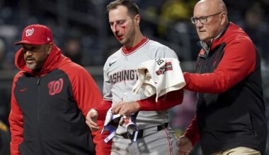 Nats' Paul DeJong relieved his vision wasn't affected by pitch to face that broke multiple bones | MLB