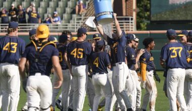 Mountaineers hang on to defeat Wildcats 13-12 to wrap up Clemson Regional | WVU Mountaineers