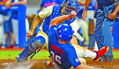 NCAA Baseball Championship Oxford Regional; Ole Miss buries Racers’ first try at regional title, forces deciding game | Murray State