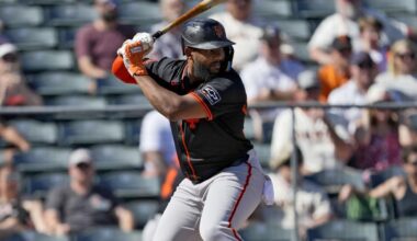 Versatile Jerar Encarnación returns to Giants after March surgery on his broken left hand | MLB