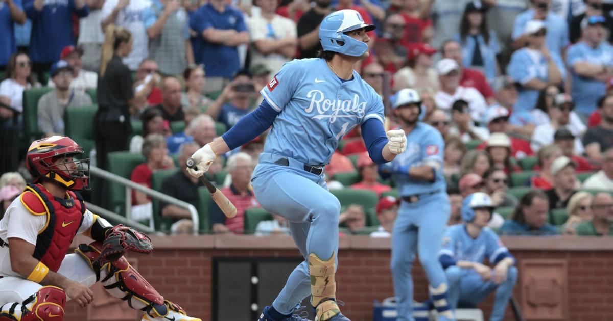 Royals' prospect Jac Caglianone, a Cardinals' 'what-if' giant, makes MLB debut in St. Louis