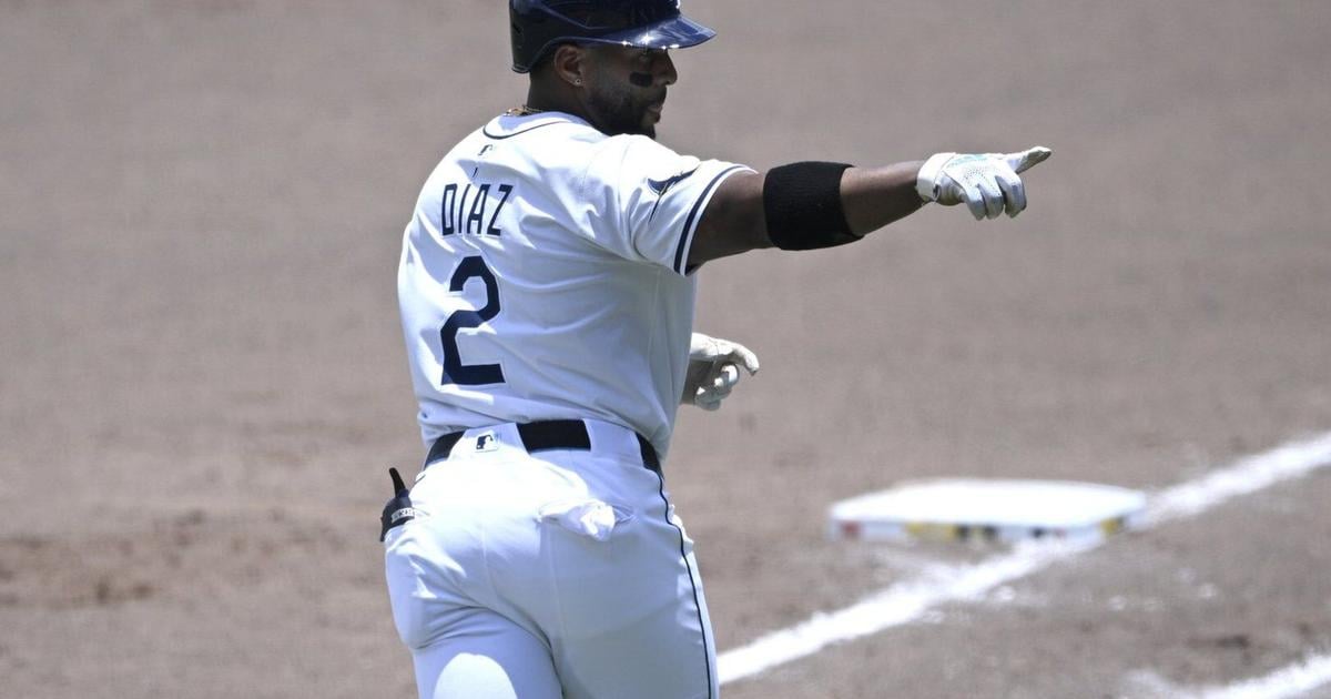 Yandy Díaz powers Rays past Marlins 3-2; Rasmussen's streak of 23 scoreless innings halted in 1st - Toronto Star