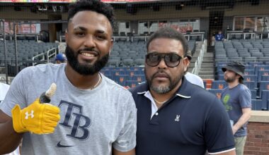 Junior Caminero enjoys having his dad along, especially on Father’s Day