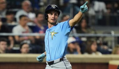 Jake Mangum finally gets to play at Citi Field; he and Rays are a hit