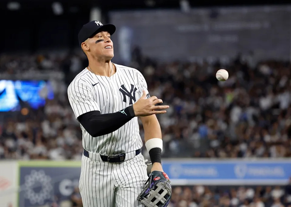 Aaron Judge is pictured during the Yankees’ game April 25. Jason Szenes for the NY Post