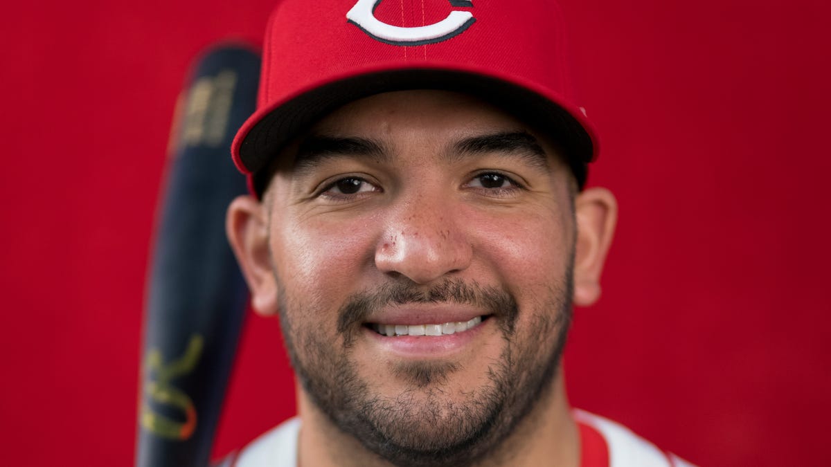Cincinnati Reds Jose Trevino has fun with Chisholm dustup