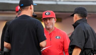 UGA baseball sinks to season-low ranking after NCAA Tournament exit