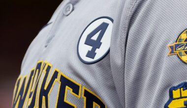 Why are the Brewers and other MLB players wearing a No. 4 patch?