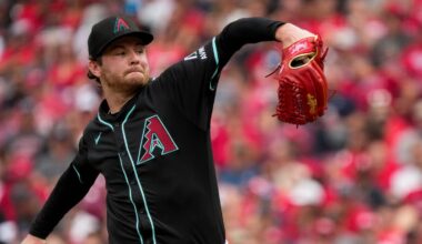 Ryne Nelson on the mound for Diamondbacks vs Padres on June 13