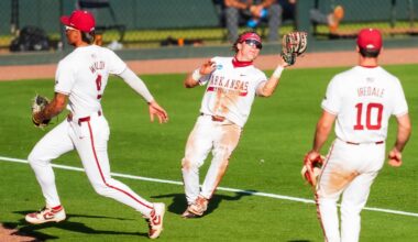 College baseball scores, start times, TV channels for Sunday