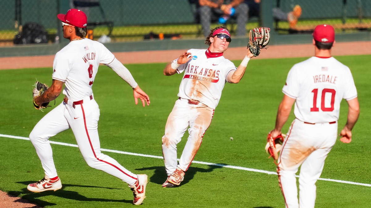 College baseball scores, start times, TV channels for Sunday