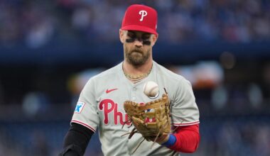 Phillies sink in NL East standings, Harper injury