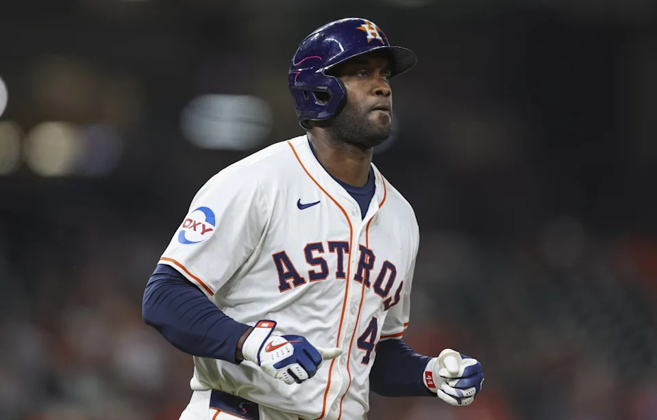 Houston Astros designated hitter Yordan Alvarez (44)Troy Taormina-Imagn Images