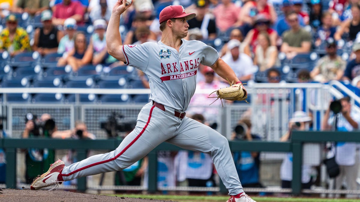 Arkansas' Gage Wood has no-hitter