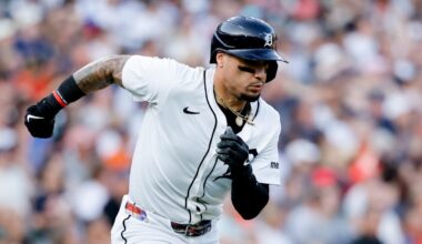 Detroit Tigers' Javier Baez hits 10 years of MLB time with two bangs