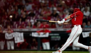 The Reds win another series. They beat the Twins in a rain-shortened game