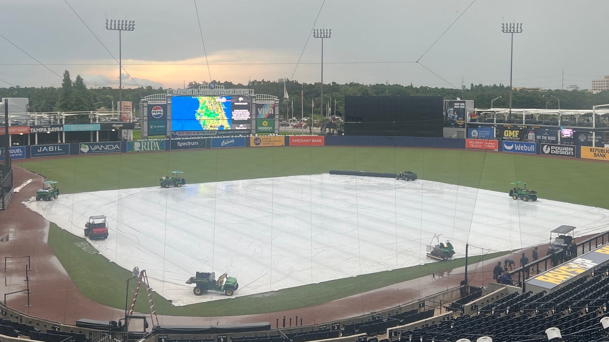 Detroit Tigers opener vs Tampa Bay Rays in rain delay