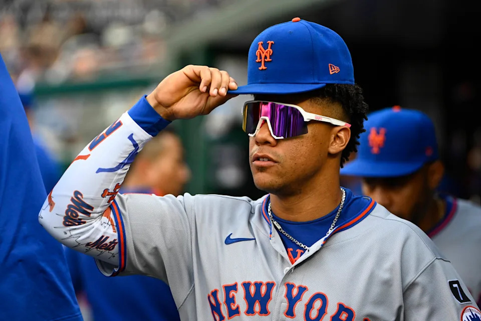 New York Mets outfielder Juan Soto (22)Brad Mills-Imagn Images