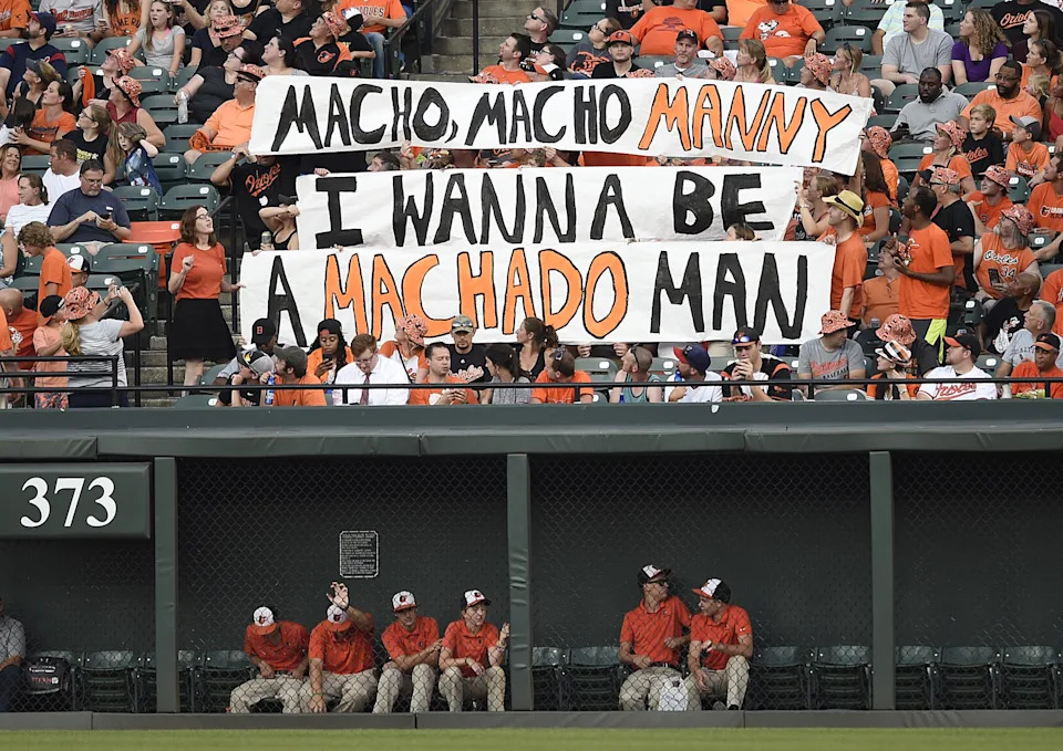 Baltimore fans love Manny Machado. (AP)