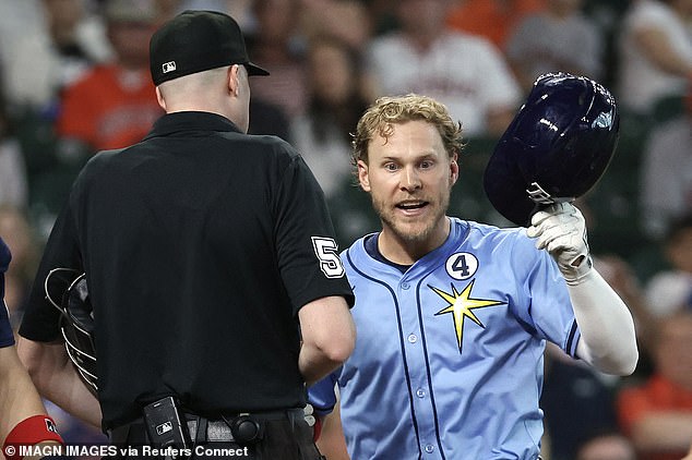 Rays star Taylor Walls was seething during a shocking outburst with home-plate umpire