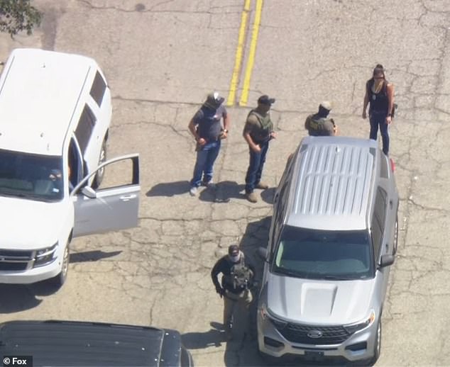 Federal agents tried to enter the stadium's parking lot but were denied entry to the grounds