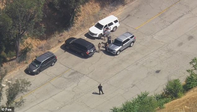A number of ICE agents were spotted descending on Dodger Stadium just after 10am local time